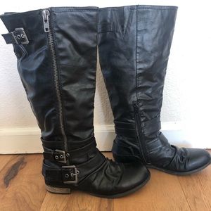 Carlos Santana black tall boots